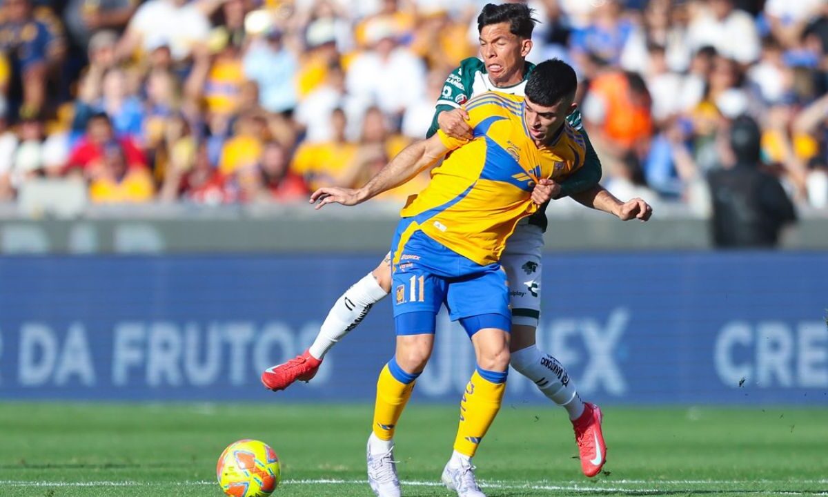 Tigres alcanza el segundo lugar de la clasificación tras vencer a Santos con dos autogoles y un disparo de Brunetta, desde fuera del área.