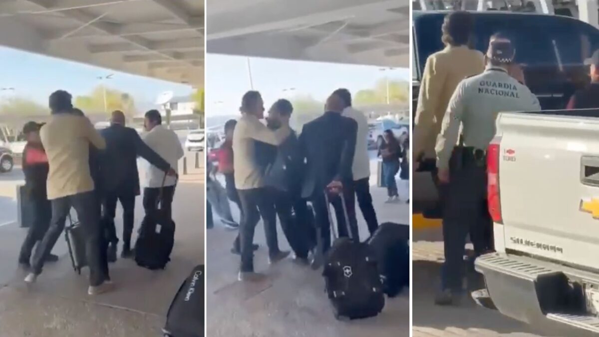 En el video que circula se observa al empresario Hugo Almeida encarar al senador y ex gobernador Javier Corral en el Aeropuerto de Chihuahua.
