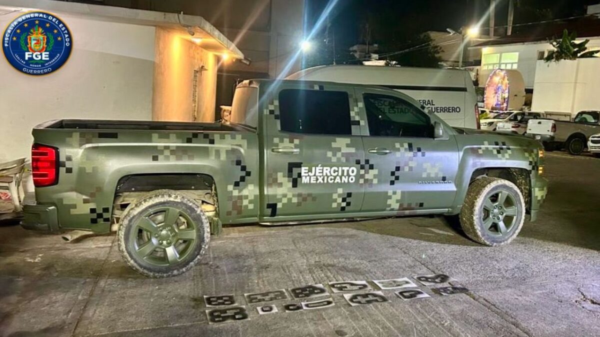 En Acapulco, aseguran vehículo clonado del Ejército