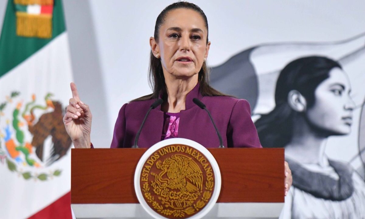 Claudia Sheinbaum en su Mañanera del Pueblo