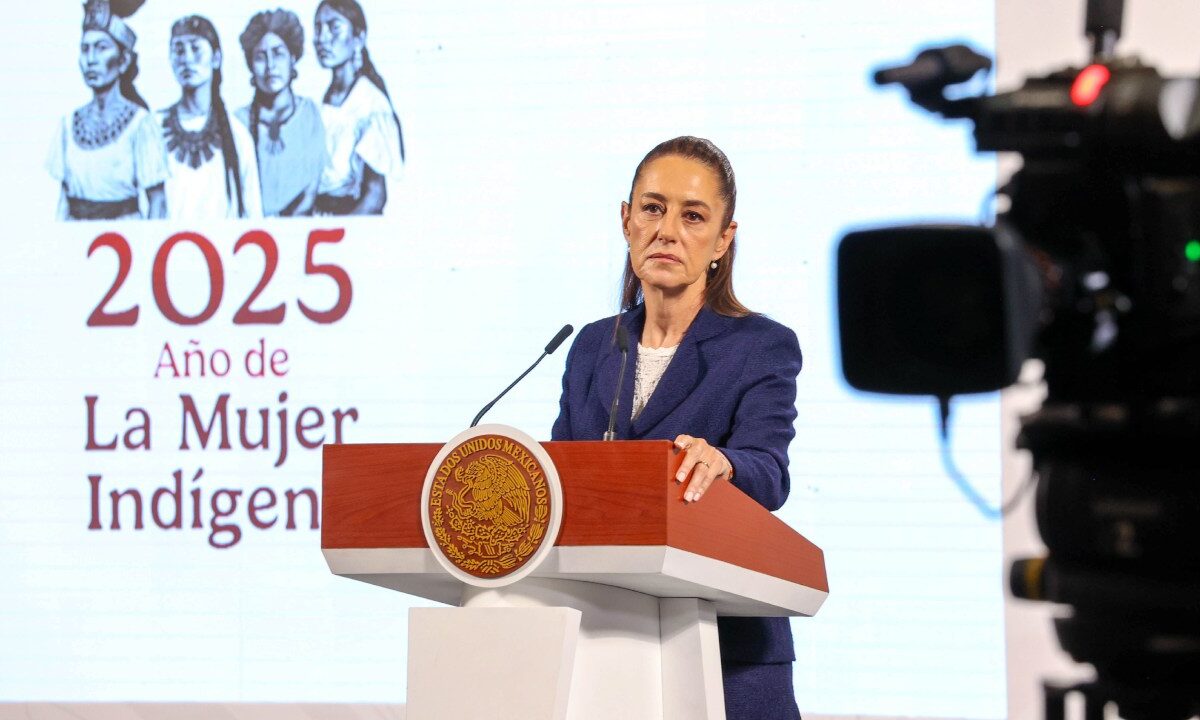 Durante la mañanera del pueblo, Claudia Sheinbaum