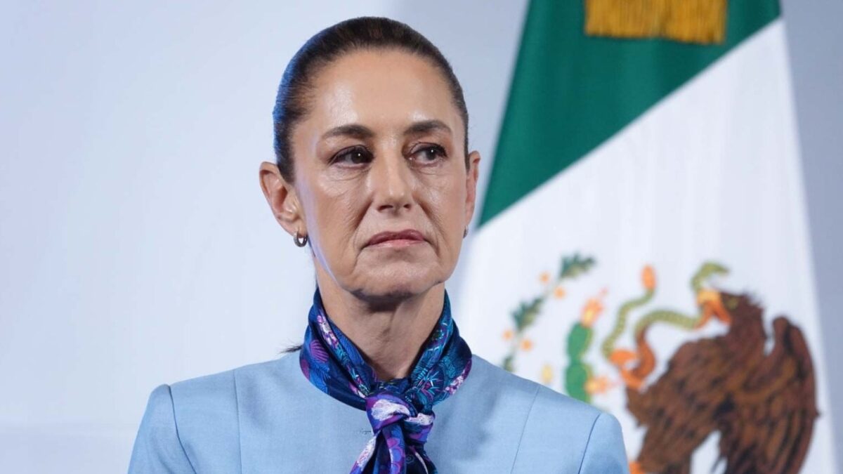 Sheinbaum durante la Mañanera del Pueblo
