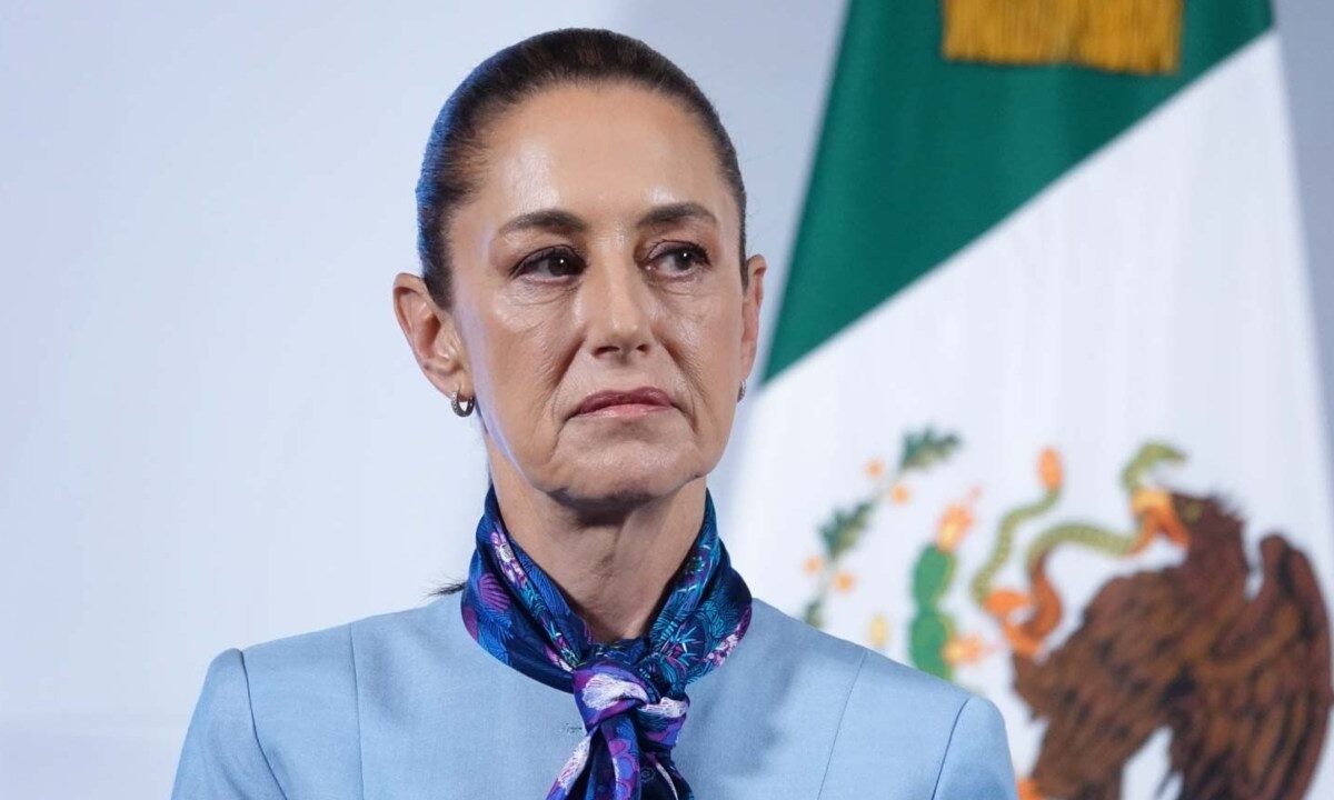 Sheinbaum durante la Mañanera del Pueblo