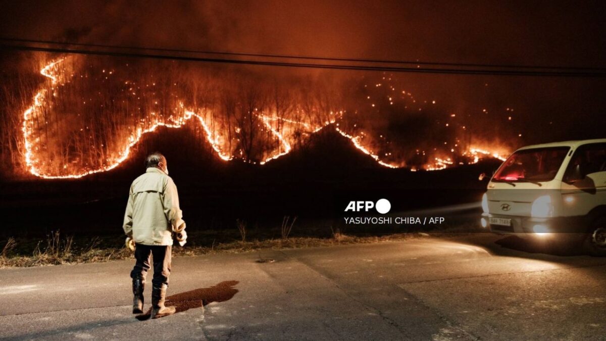 Corea del Sur enfrenta una de las peores crisis ambientales de su historia reciente tras una serie de incendios forestales.