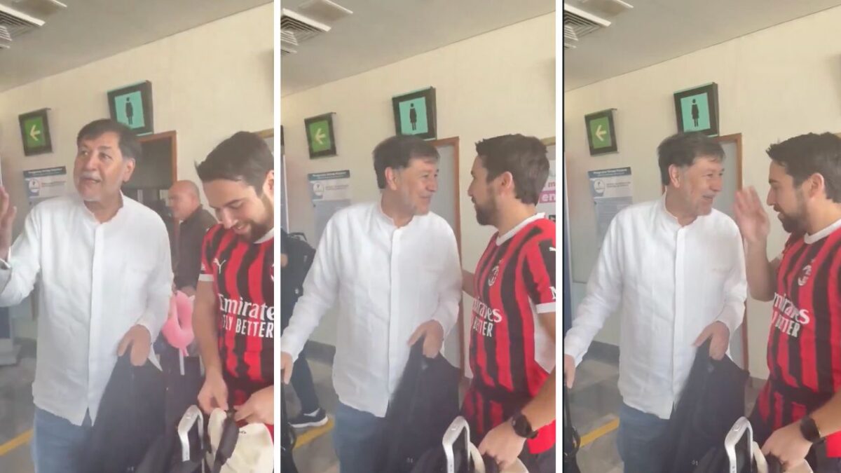 Fernández Noroña y Luis Felipe Calderón protagonizaron un encuentro incómodo en el aeropuerto de Campeche, por lo saludar a Felipe Calderón.
