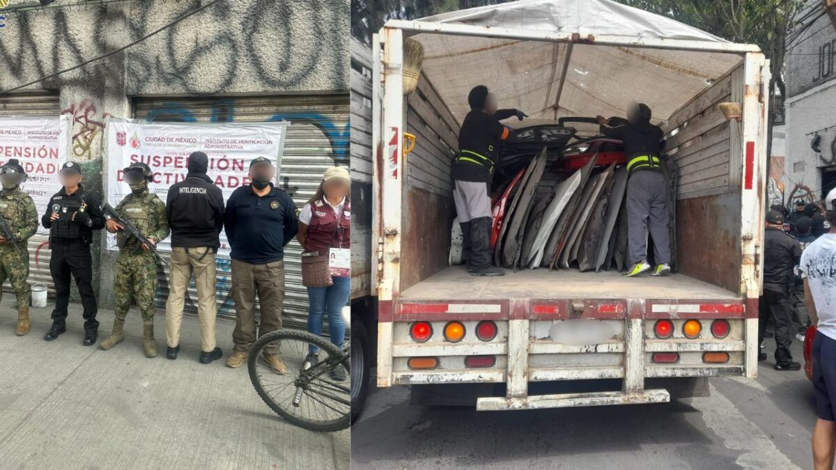 Eje 3 Sur tiene un operativo para asegurar autopartes robadas