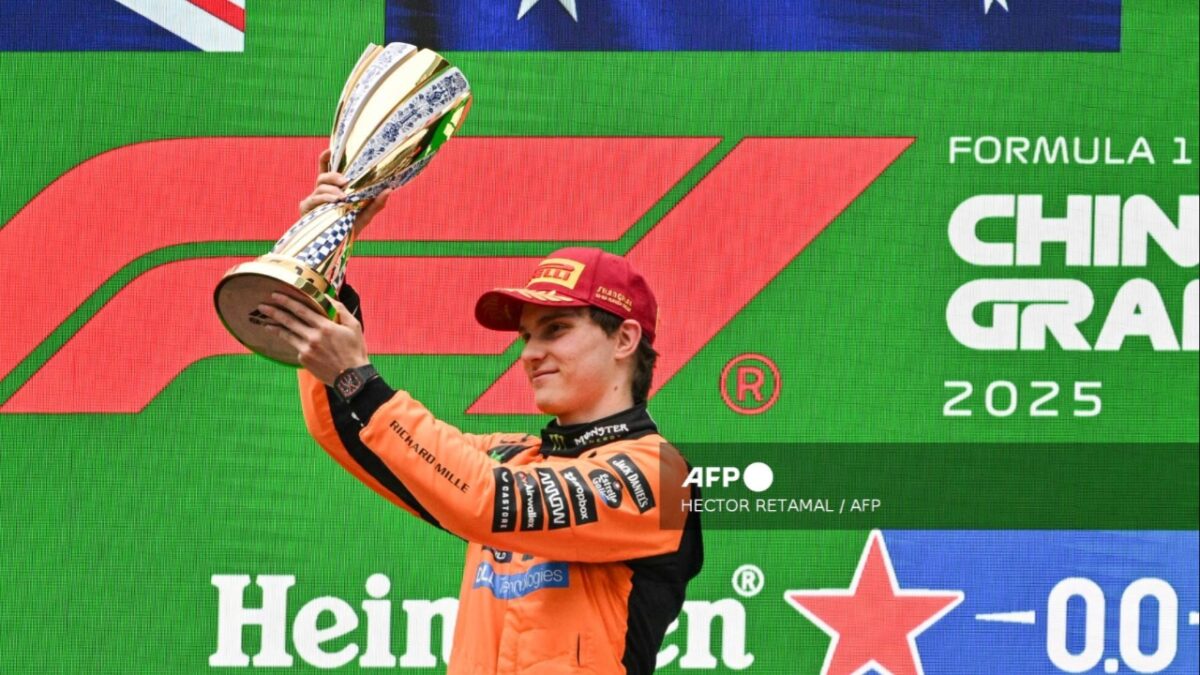 Piastri queda en primer lugar en GP de China
