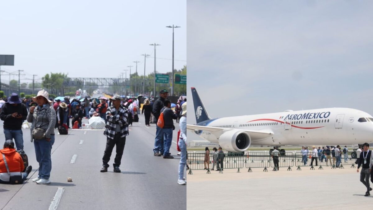 Debido a los bloqueos de la CNTE en las 2 terminales del AICM, Aeromexico permitirá a sus usuarios cambiar sus vuelos.
