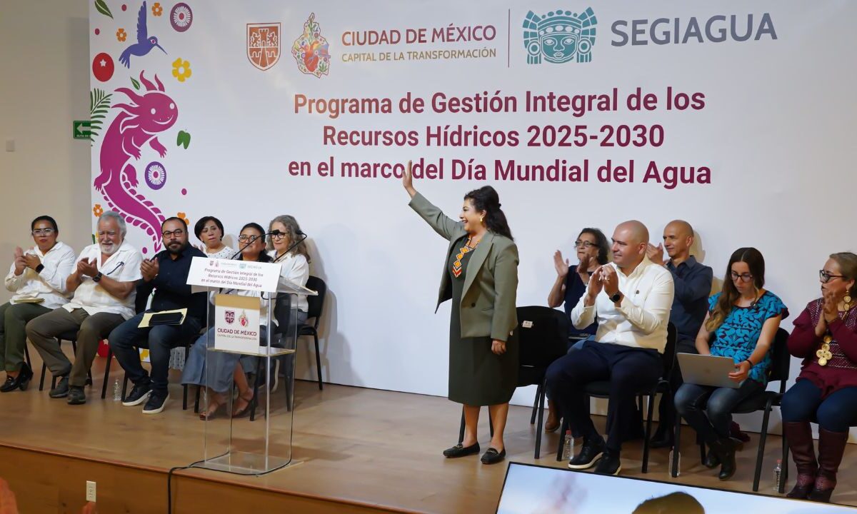 Presenta Brugada programa para gestión de recursos hídricos