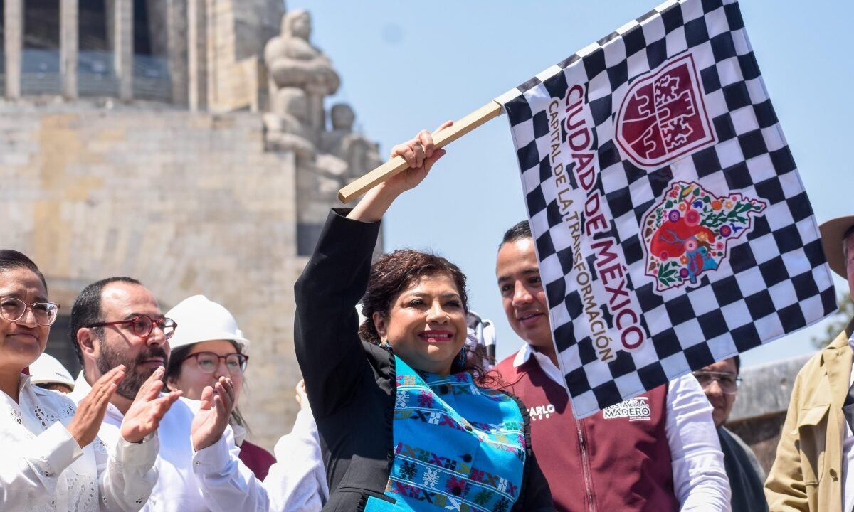 Clara Brugada en el Megabachetón 2025