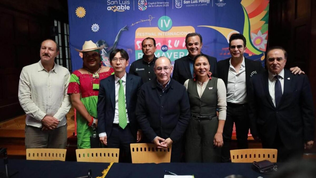 El alcalde de San Luis Potosí presentó el programa de ocho días del el Festival Internacional San Luis en Primavera.