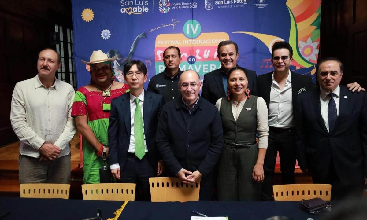 El alcalde de San Luis Potosí presentó el programa de ocho días del el Festival Internacional San Luis en Primavera.