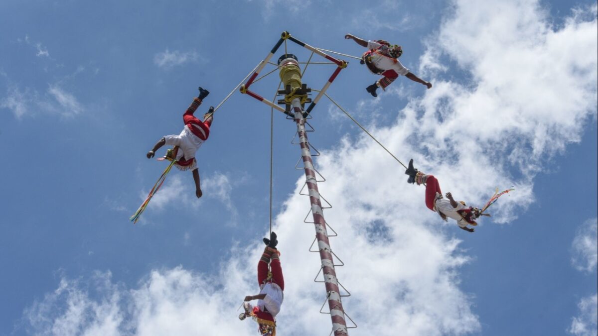 Accidente en titual de Voladores de Papantla