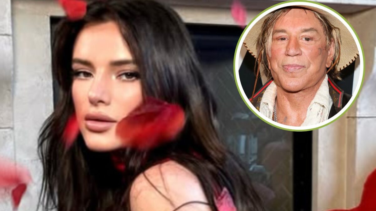 Bella Thorne revela el desagradable momento que vivió trabajando con Mickey Rourke