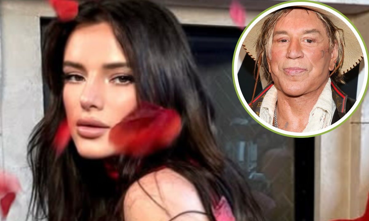 Bella Thorne revela el desagradable momento que vivió trabajando con Mickey Rourke