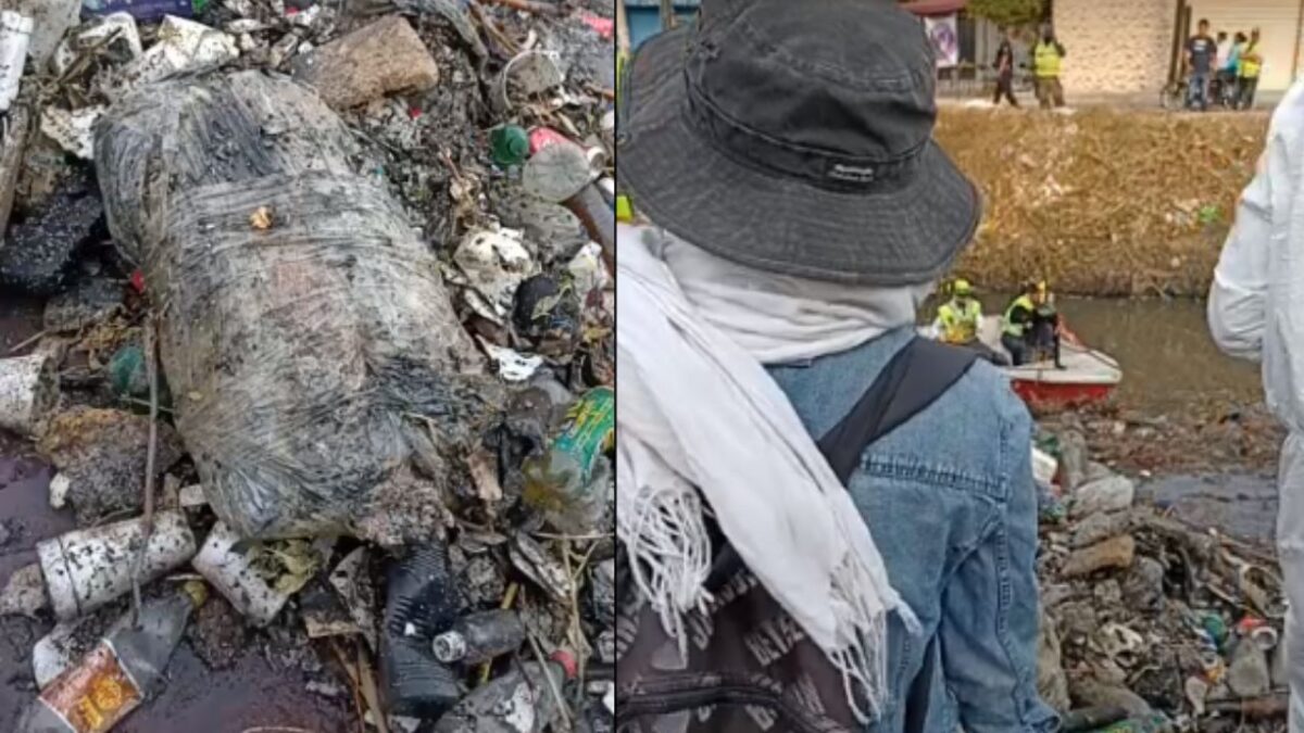 En otro punto del canal Cartagena en Ecatepec se encontraron cuatro restos humanos