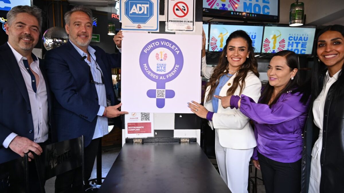 Los Puntos Violeta son parte de una estrategia integral que ya suma más de 300 puntos en Cuauhtémoc