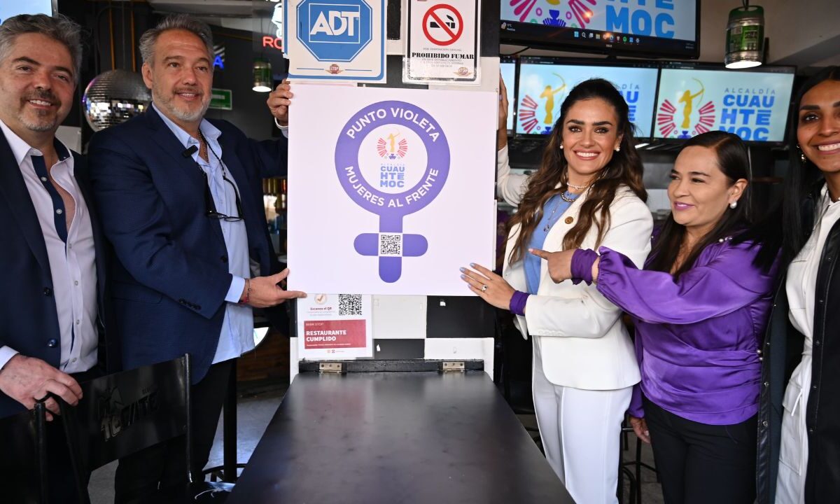 Los Puntos Violeta son parte de una estrategia integral que ya suma más de 300 puntos en Cuauhtémoc