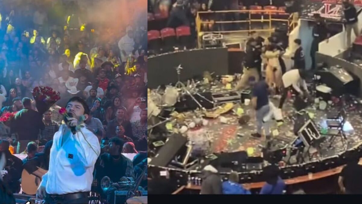 Luis R. Conriquez luego de anunciar que ya no cantará corridos, se confronta con sus fans en el palenque de Texcoco