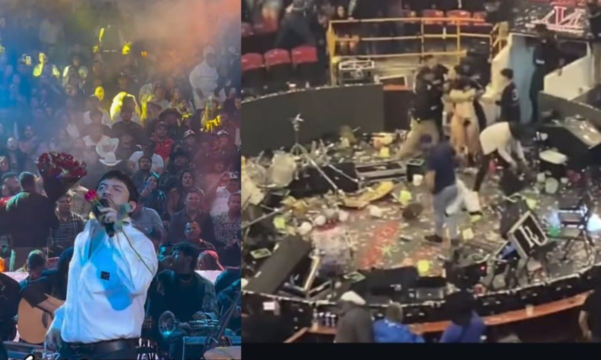 Luis R. Conriquez luego de anunciar que ya no cantará corridos, se confronta con sus fans en el palenque de Texcoco
