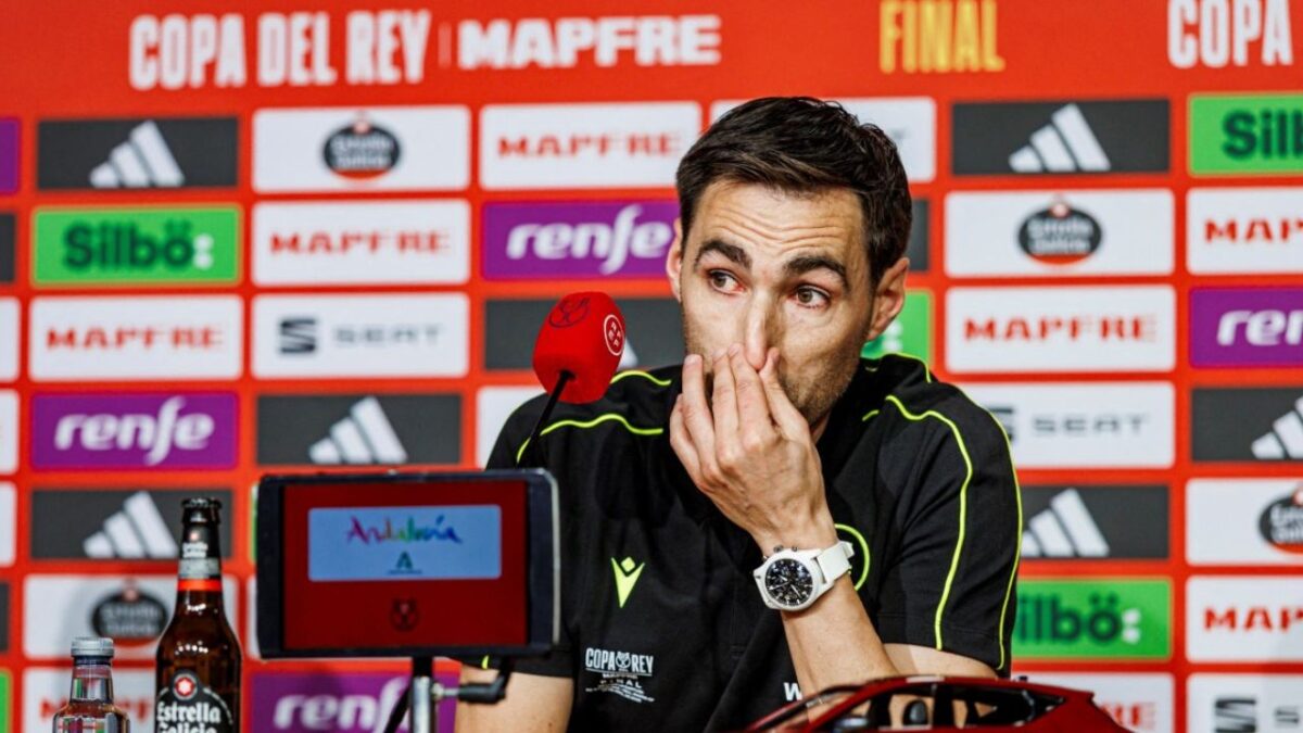 Ricardo De Burgos Bengoechea, árbitro de la final de Copa del Rey