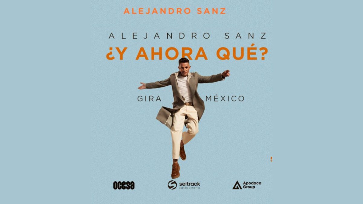 El cantante y compositor español Alejandro Sanz anunció que abrirá su nueva gira ¿Y ahora qué? en México, en octubre de 2025.