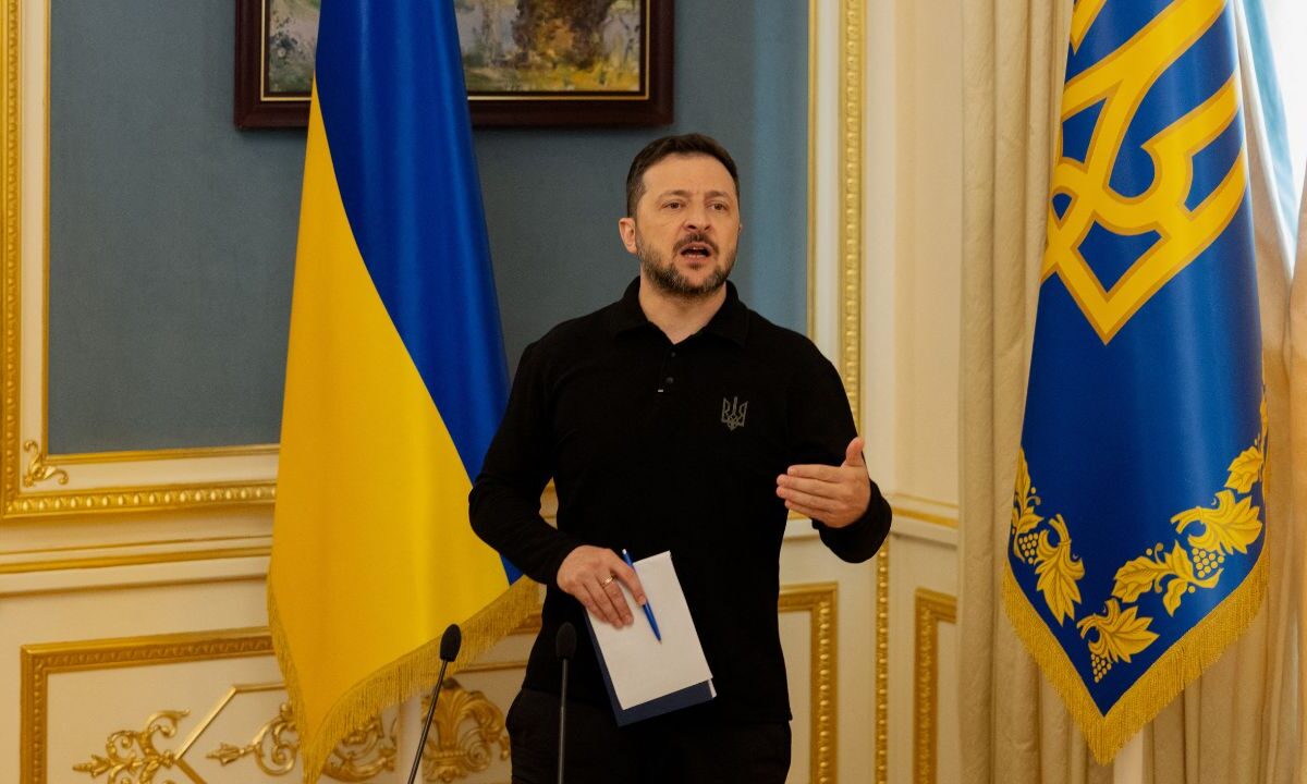 Zelenski dijo en una entrevista en The Wall Street Journal que ceder Crimea violaría la Constitución de Ucrania.