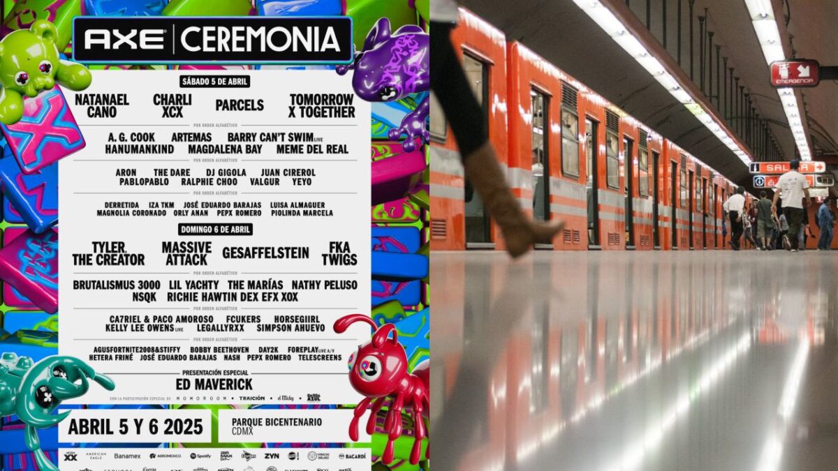A unos días de que se realice una edición más del festival AXE Ceremonia en el Parque Bicentenario de la Ciudad de México, los organizadores han informado que para comodidad de los asistentes el Sistema de Transporte Colectivo Metro ampliará su servicio.