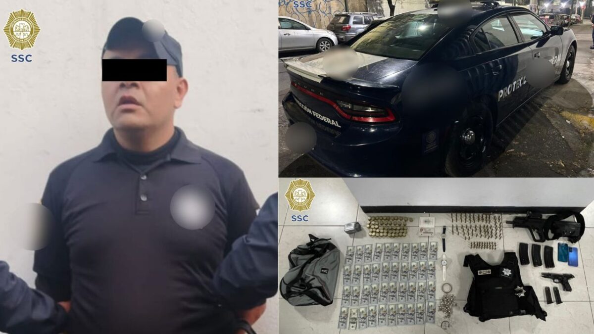 Un presunto agente federal fue detenido por ingresar a una casa y sustraer objetos de valor, en la alcaldía Álvaro Obregón.