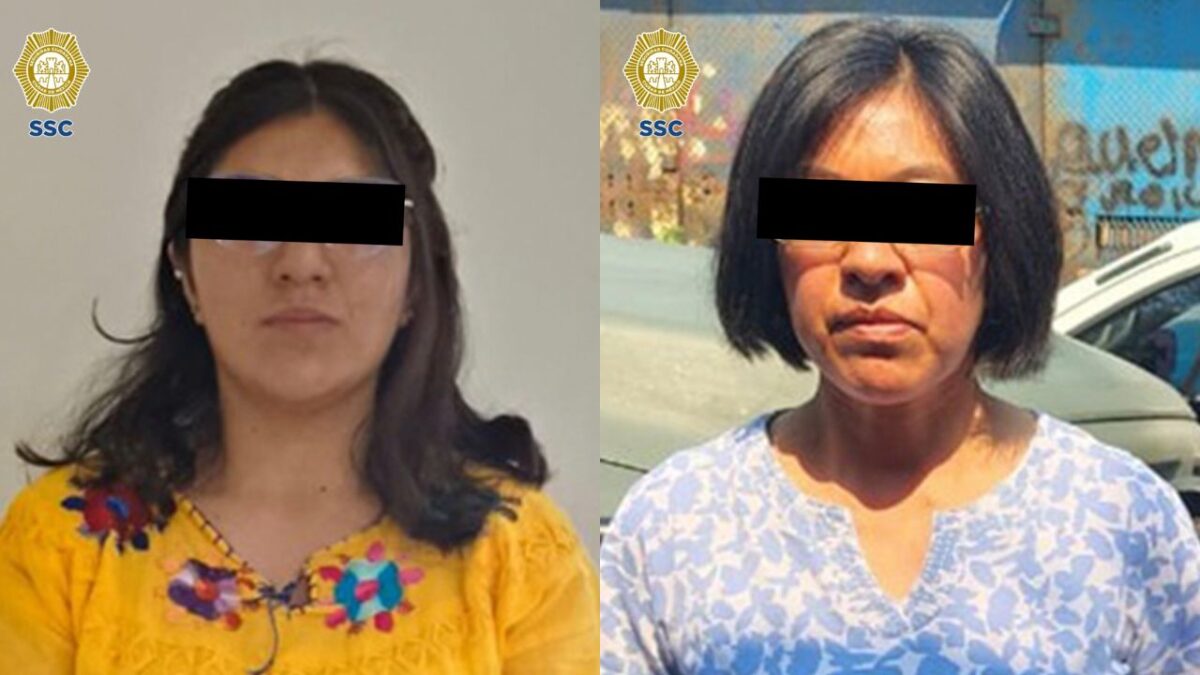 La SSC detuvo a 2 mujeres dedicadas al comercio de macetas con cultivos de marihuana en la Central de Abasto (Ceda).