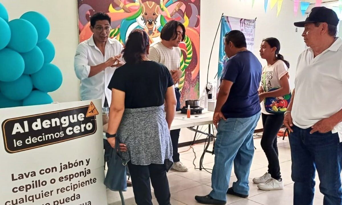 Exhortan a la población de Campeche no bajar la guardia en las medidas preventivas y mantener el patio limpio.