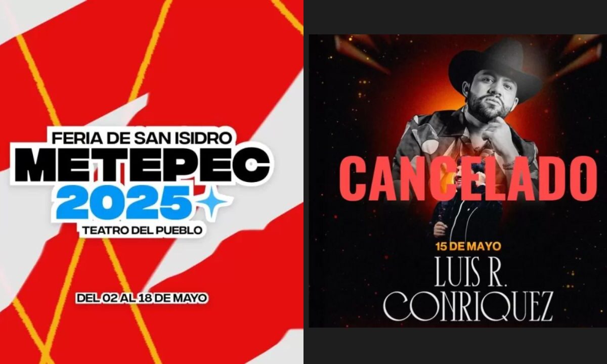 La Feria de Metepec decidió cancelar el concierto de Luis R. Conriquez, tras lo sucedido durante su palenque en la Feria del Caballo.