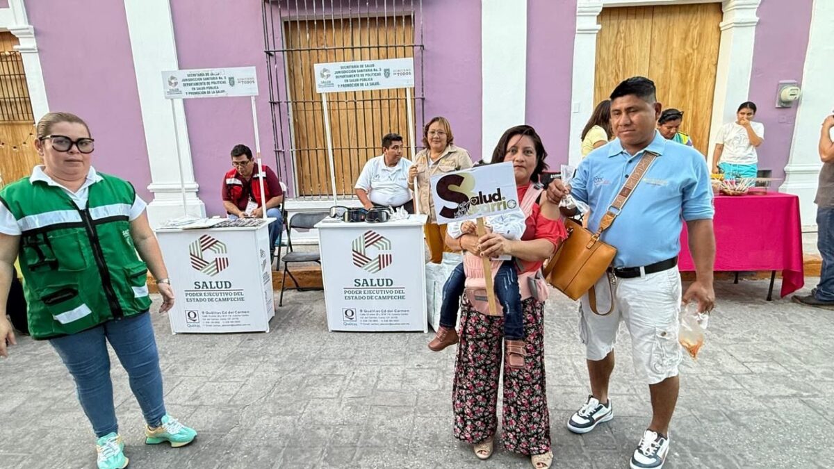 Continúan las acciones de "Salud en tu Barrio" en Carmen, Campeche