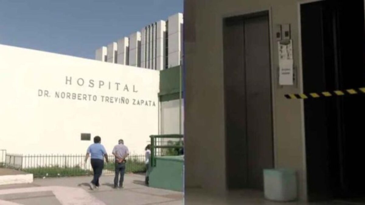 Tres heridos deja caída de un elevador en clínica 13 del IMSS en Matamoros, Tamaulipas.