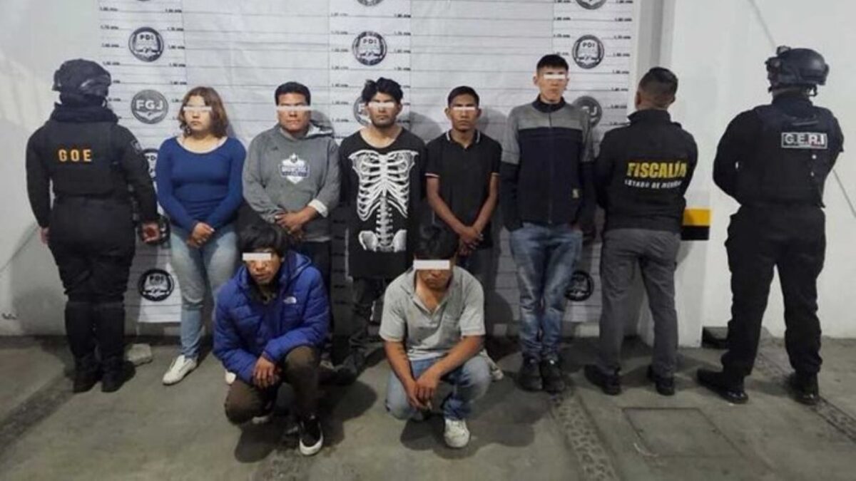 Las 18 personas detenidas, presuntamente están vinculadas a la organización criminal "Los Pizzeros".