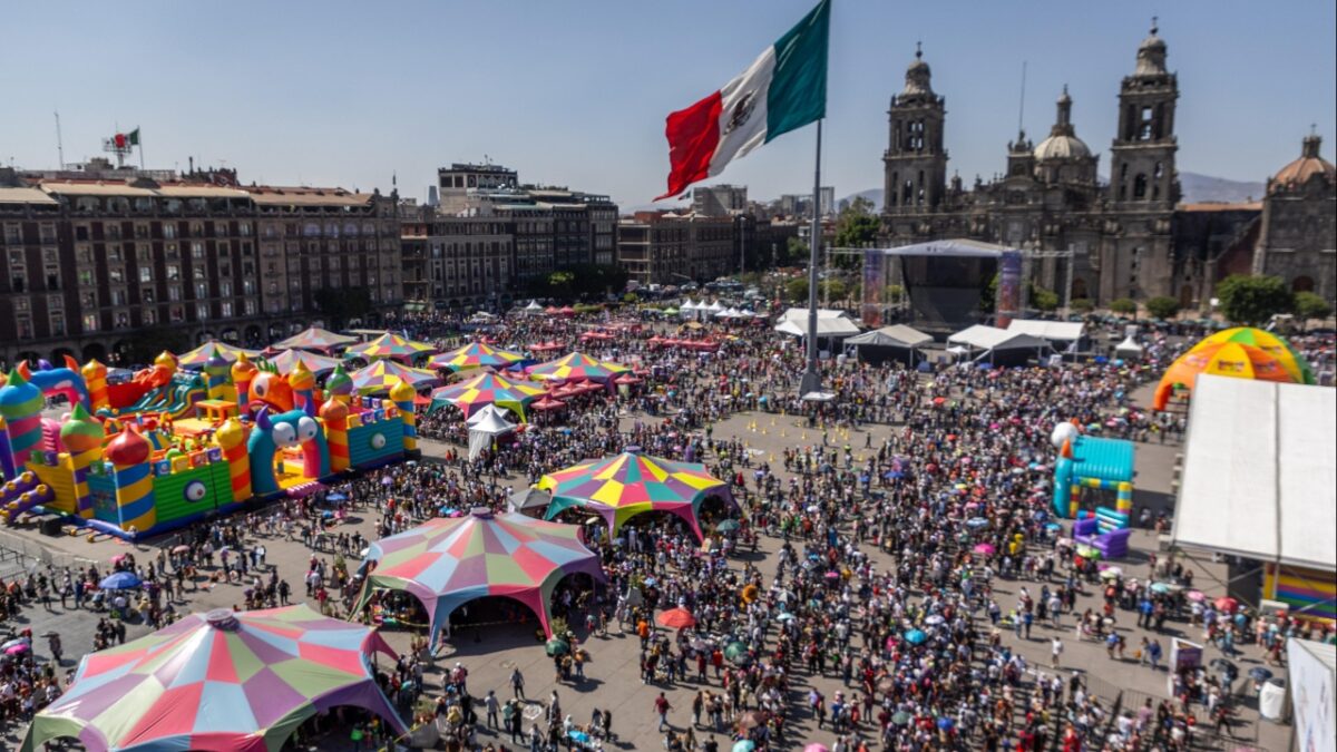 Zocalito de las Infancias en la CDMX por día del niño