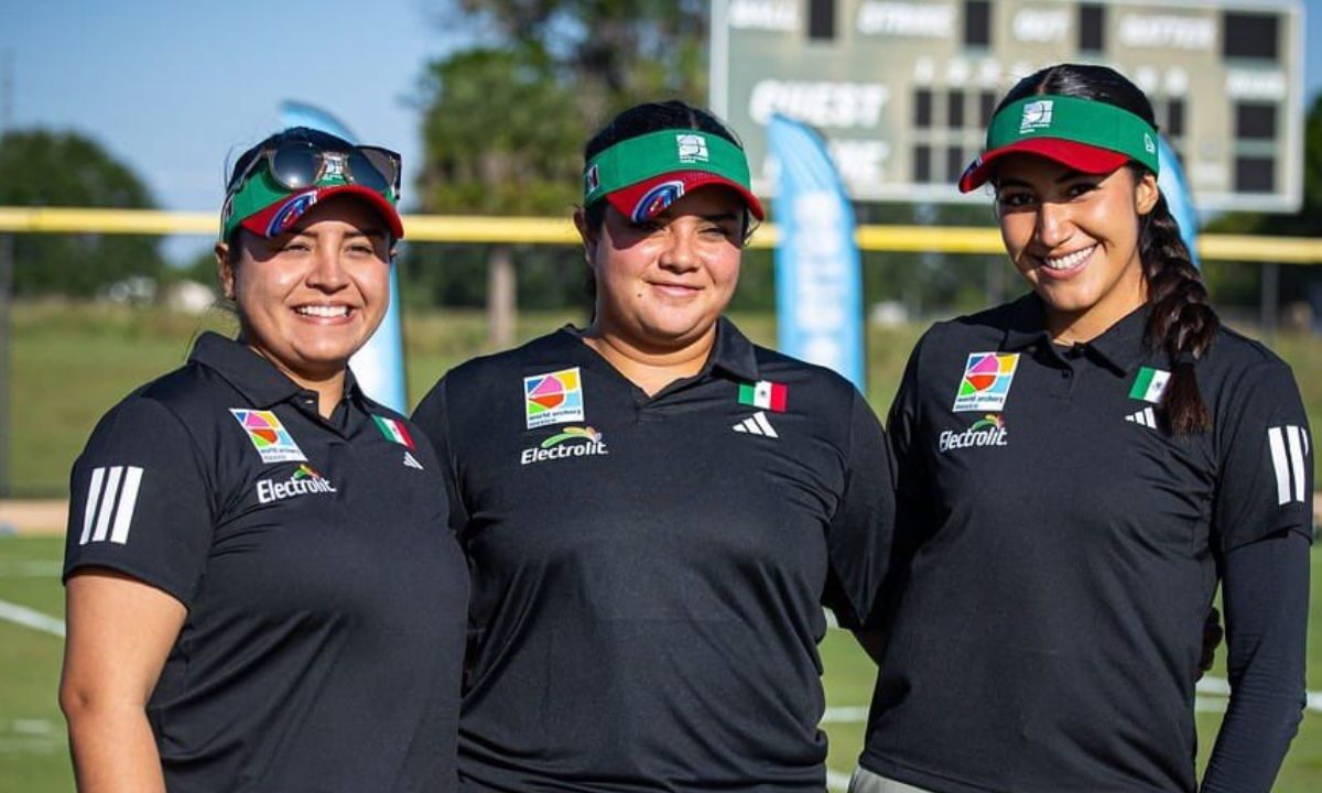Equipo femenil de Tiro con Arco Compuesto conquista medalla de oro