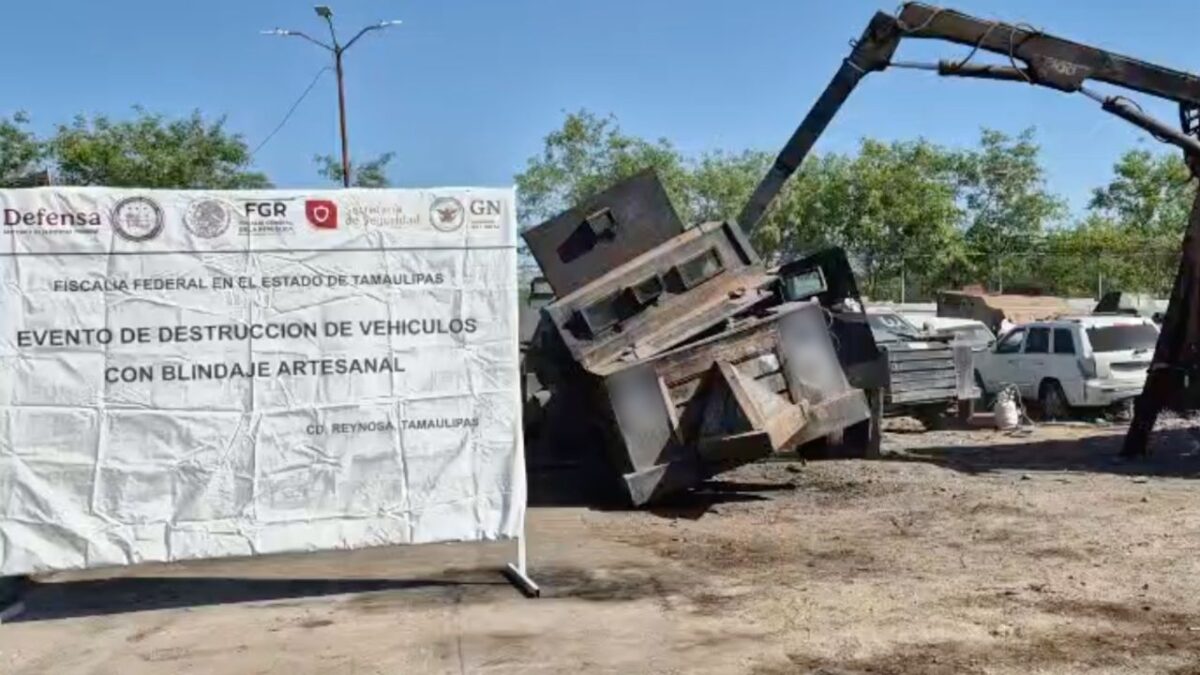La FGR destruye 32 monstruos en Reynosa