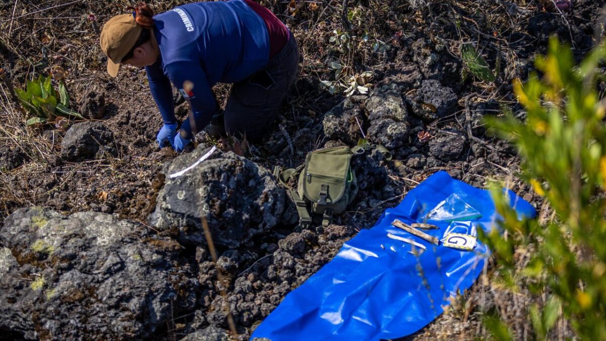 Hallan posibles restos óseos humanos en primer día de la 5ta Brigada Regional de Búsqueda en la Ciudad de México.