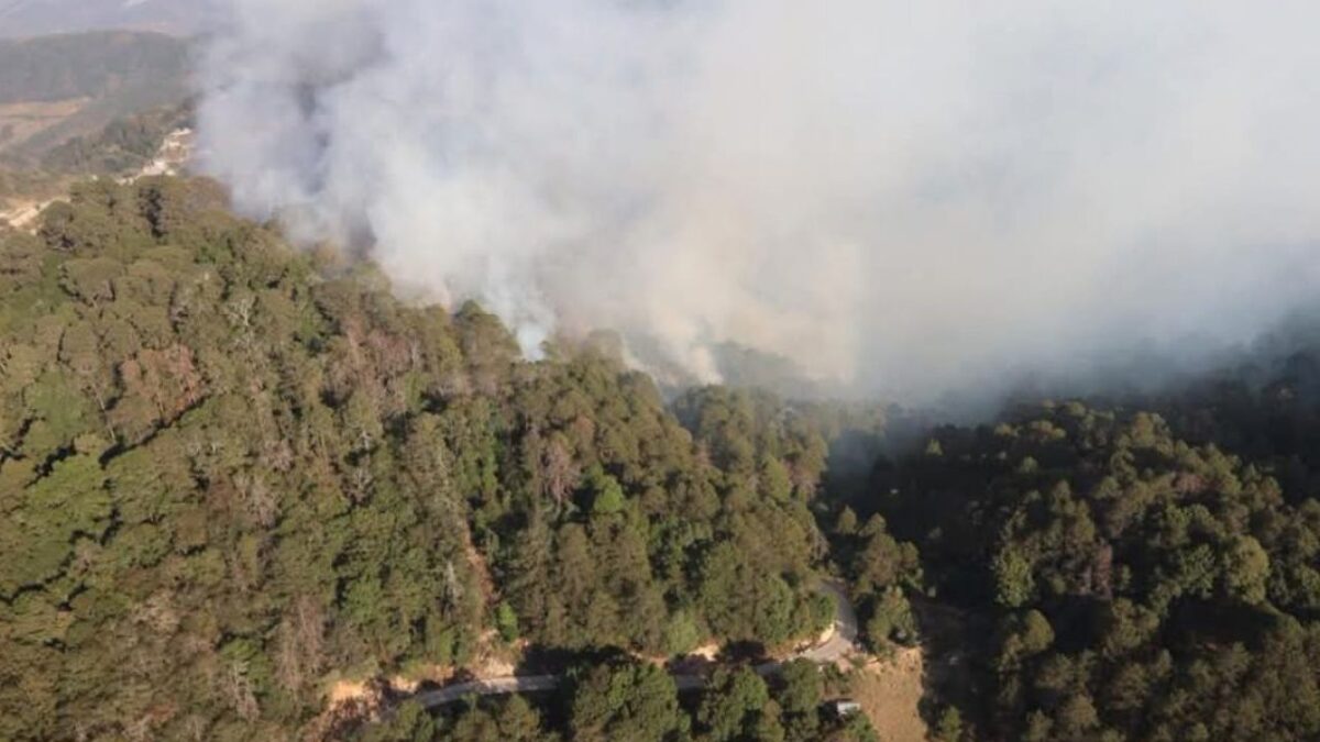 Evacúan a 60 personas de Tlahuiltepa, Hidalgo, por incendio