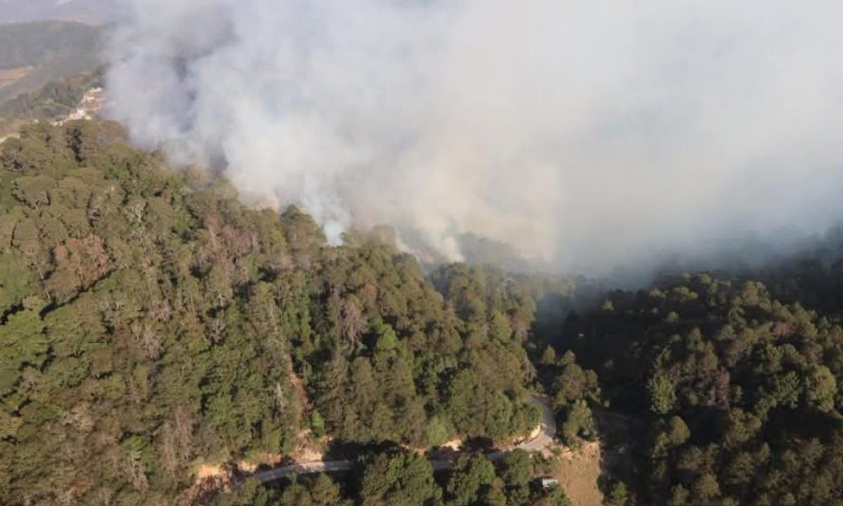 Evacúan a 60 personas de Tlahuiltepa, Hidalgo, por incendio