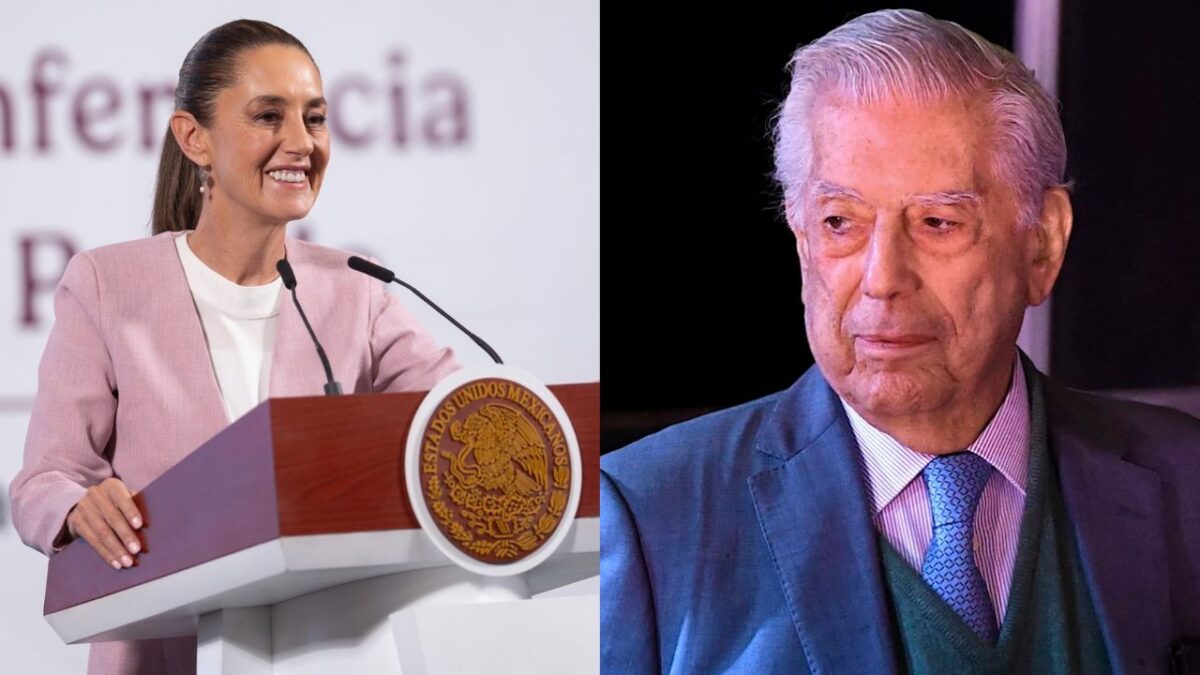 Lamenta Sheinbaum muerte de Mario Vargas Llosa
