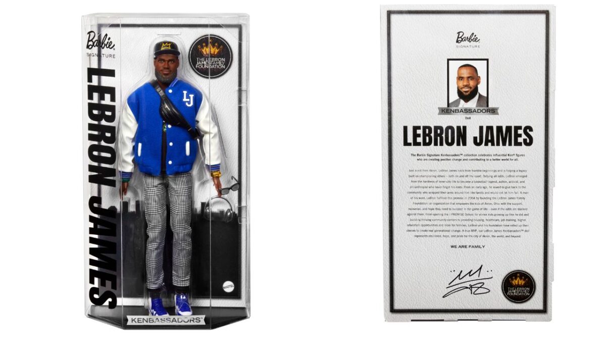 Mattel lanzó una nueva edición de Ken del jugador de basquetbol LeBron James para honrar su trayectoria y trabajo filantrópico.