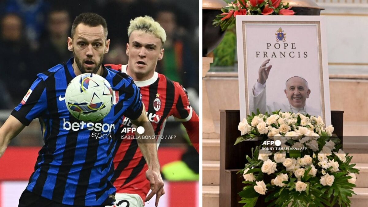 El calendario de partidos en Italia se modificó por los funerales del papa Francisco.