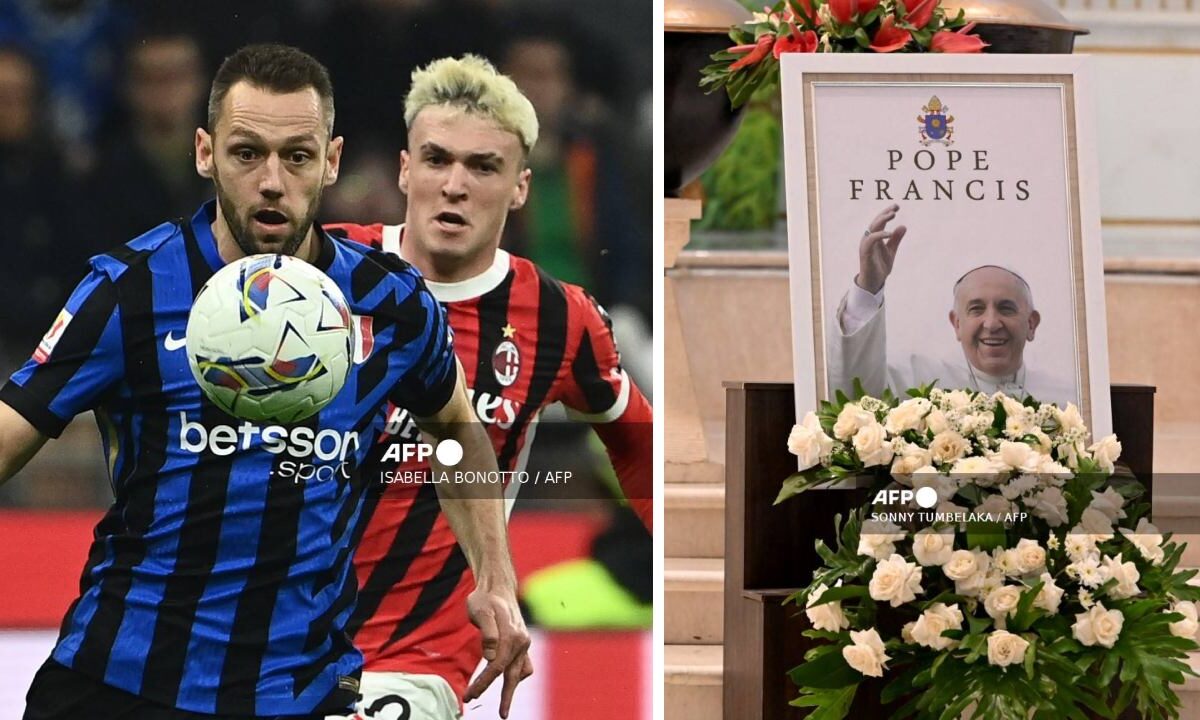 El calendario de partidos en Italia se modificó por los funerales del papa Francisco.