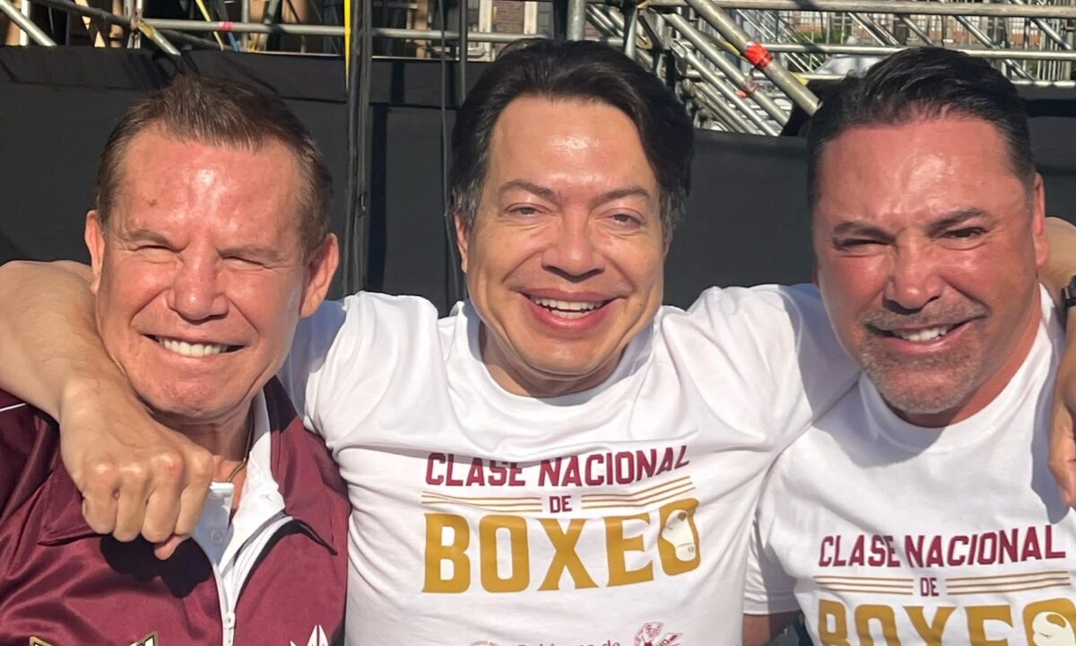 Mario Delgado en Clase Nacional de Boxeo