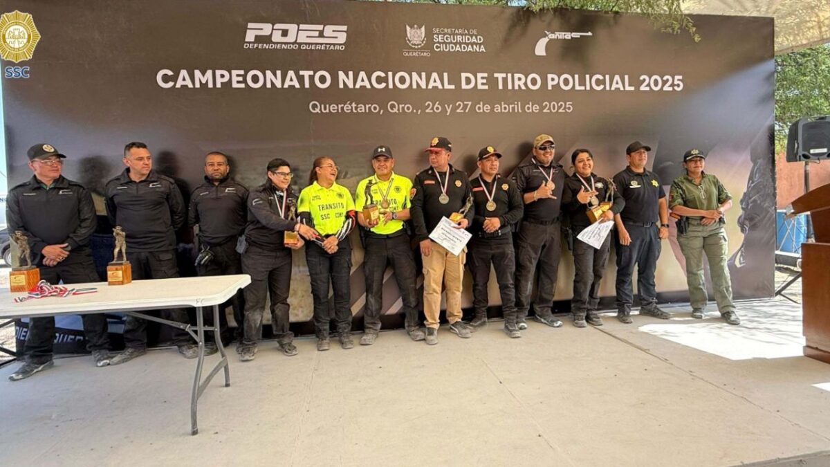 Dos elementos de la SSC alcanzaron los primeros lugares en el Torneo Nacional de Tiro Policial 2025.