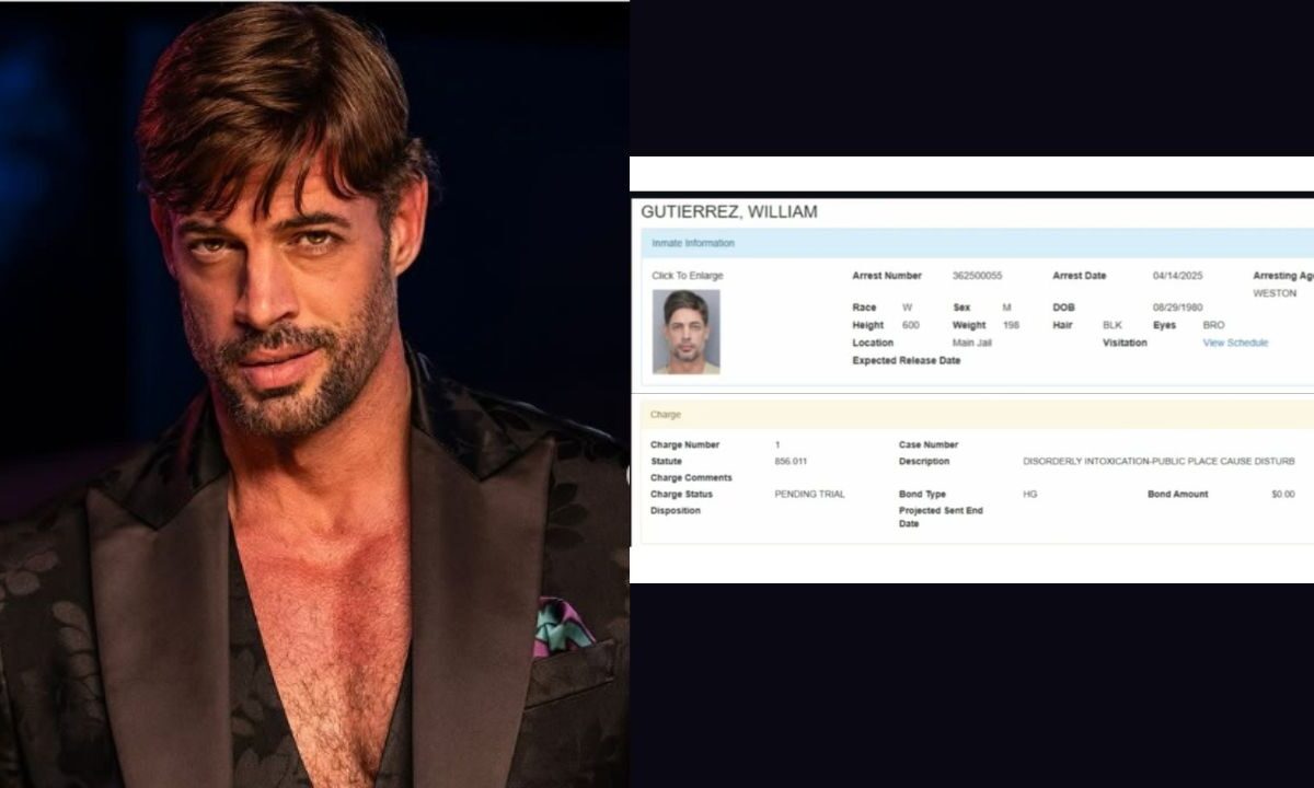 El actor William Levy fue detenido el lunes por autoridades de Broward, Florida, por disturbios. Estos son los cargos de los que se le acusa.