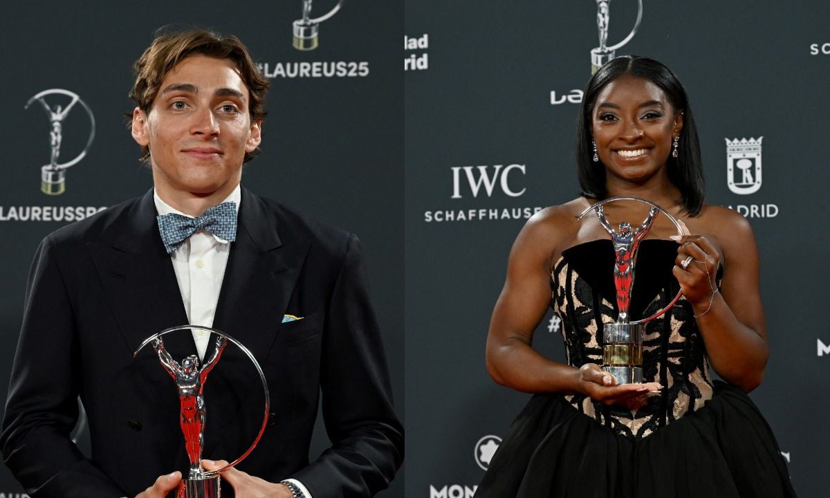 Simone Biles, Mondo Duplantis y Lamine Yamal fueron algunos de las figuras reconocidas en la ceremonia que se realizó en España.