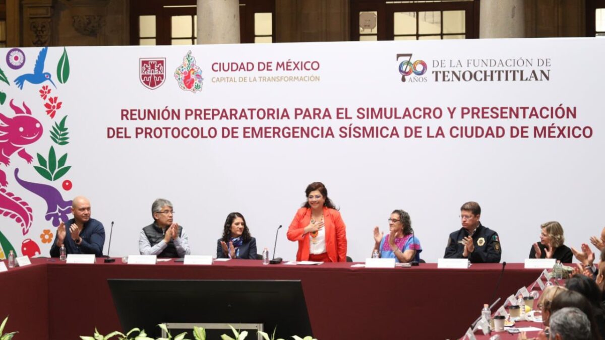 Gobierno de la Ciudad de México presentó el Protocolo de Emergencia Sísmica.